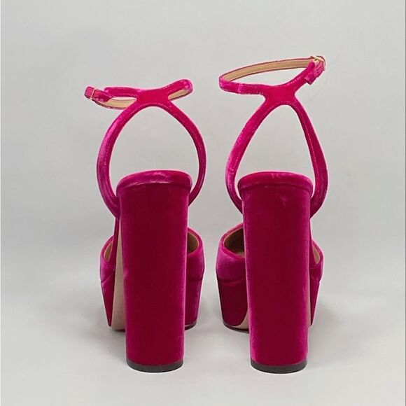 Aquazzura So High Velvet Platform Pumps size 37 - Picture 6 of 10